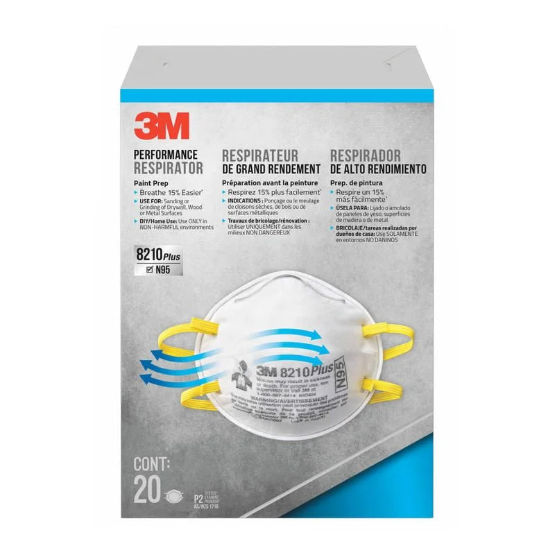 3M 8210 N95 Respirator 20pc