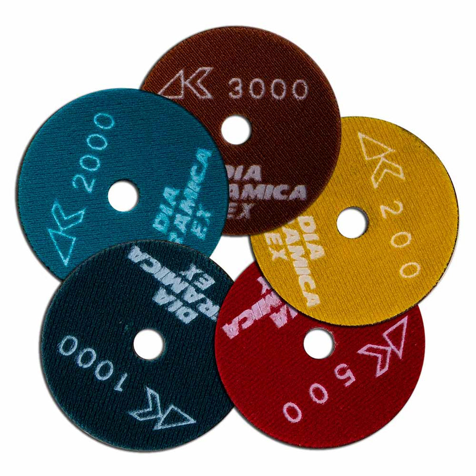 4" Alpha Ceramica EX Polishing Pads 200 - 3000 Grit