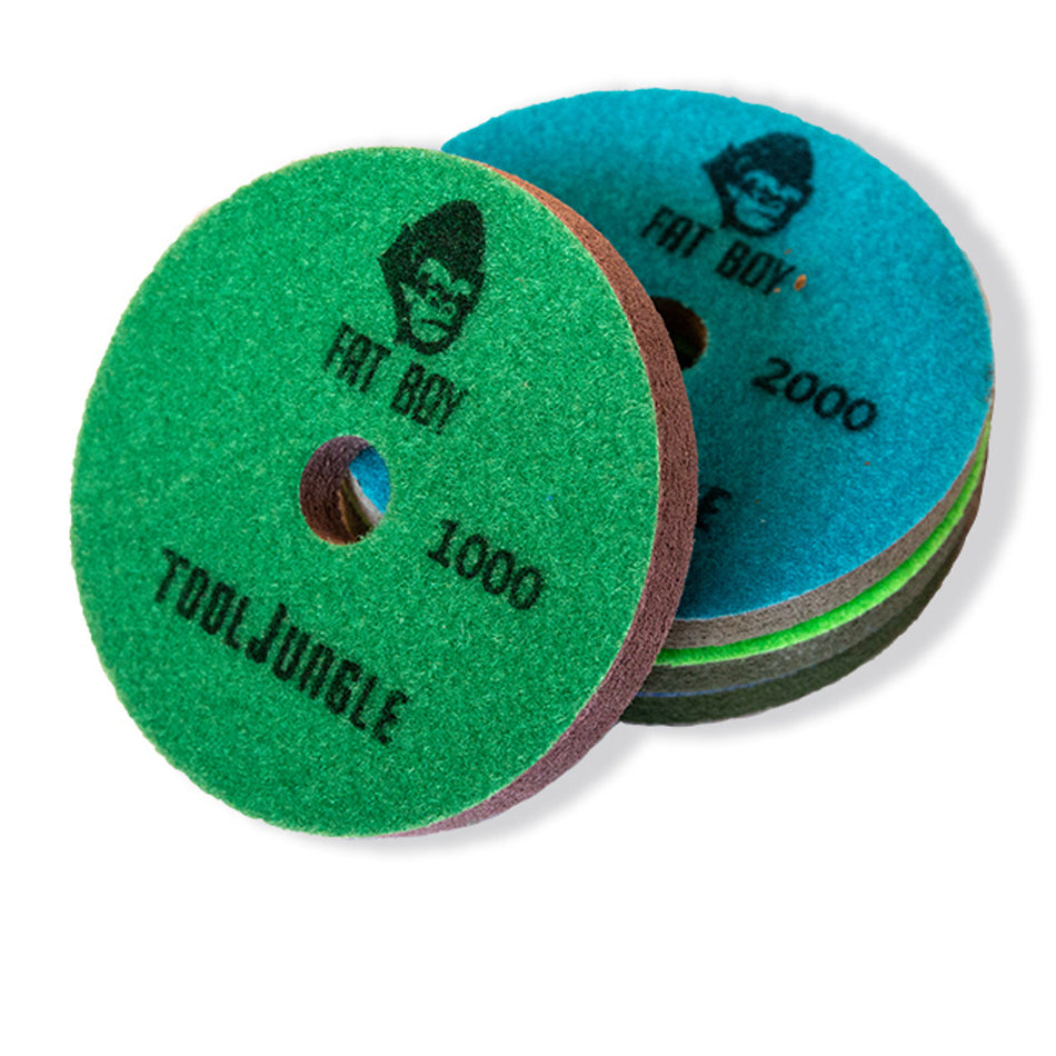 4" Venom Fat Boy Sponge Pads Diamond Sponge Surface Polishing Pads All Grits 150 - 15,000