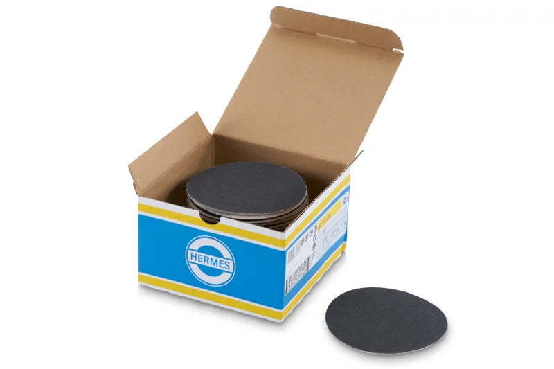4" Hermes QRS Silicon Carbide Sandpaper 120 Grit 50ct