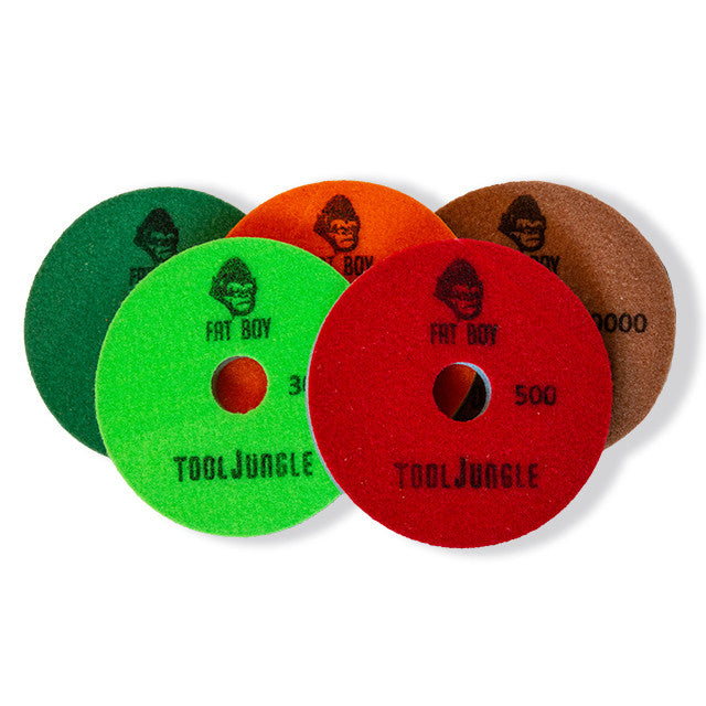 4" Venom Fat Boy Sponge Pads Diamond Sponge Surface Polishing Pads All Grits 150 - 15,000