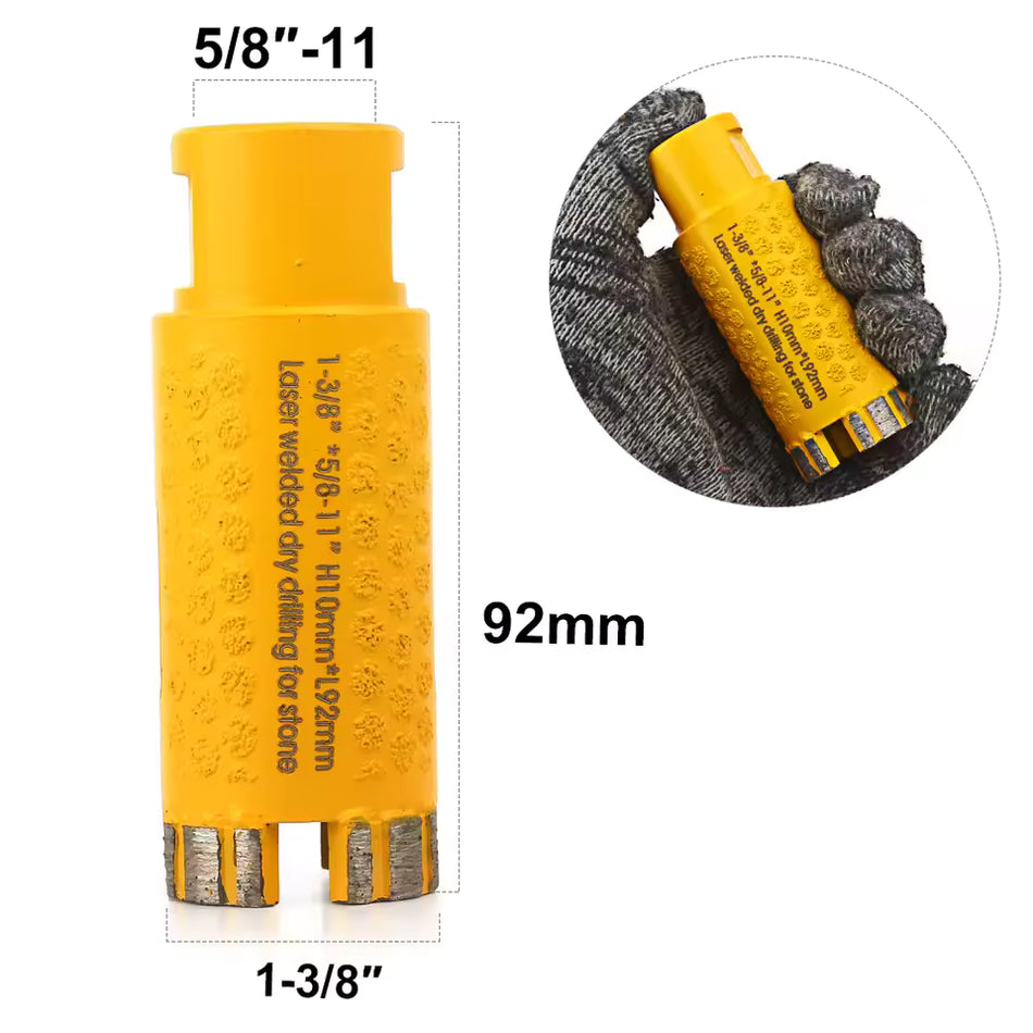 1" Yellow Core Drill Bit