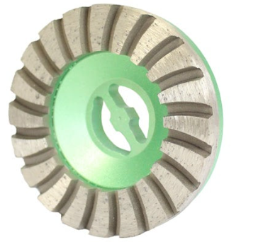 4" APEXX Green Metal-Bond Snail-Lock Graphite Wheel
