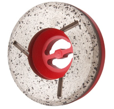 4" APEXX Red Metal-Bond Snail-Lock Graphite Wheel
