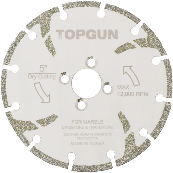 TOPGUN Electroplated Marble Blade w/ Size Diamonds 5"