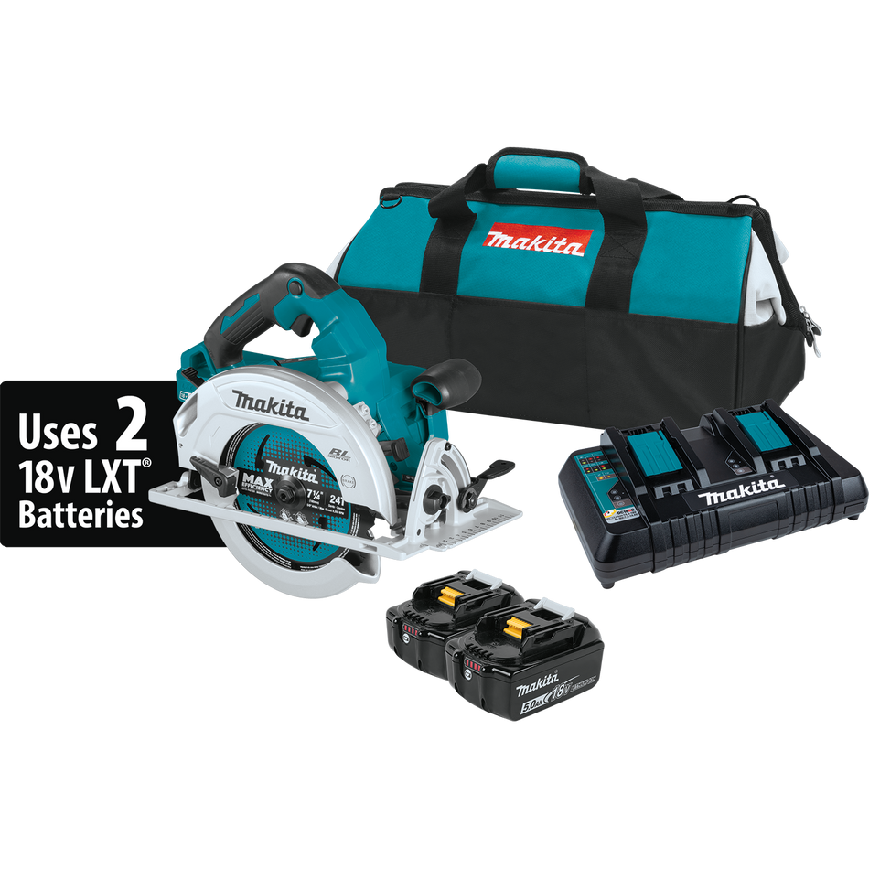 Makita 36V (18V X2) LXT® Brushless 7‑1/4” Circular Saw Kit (5.0Ah)