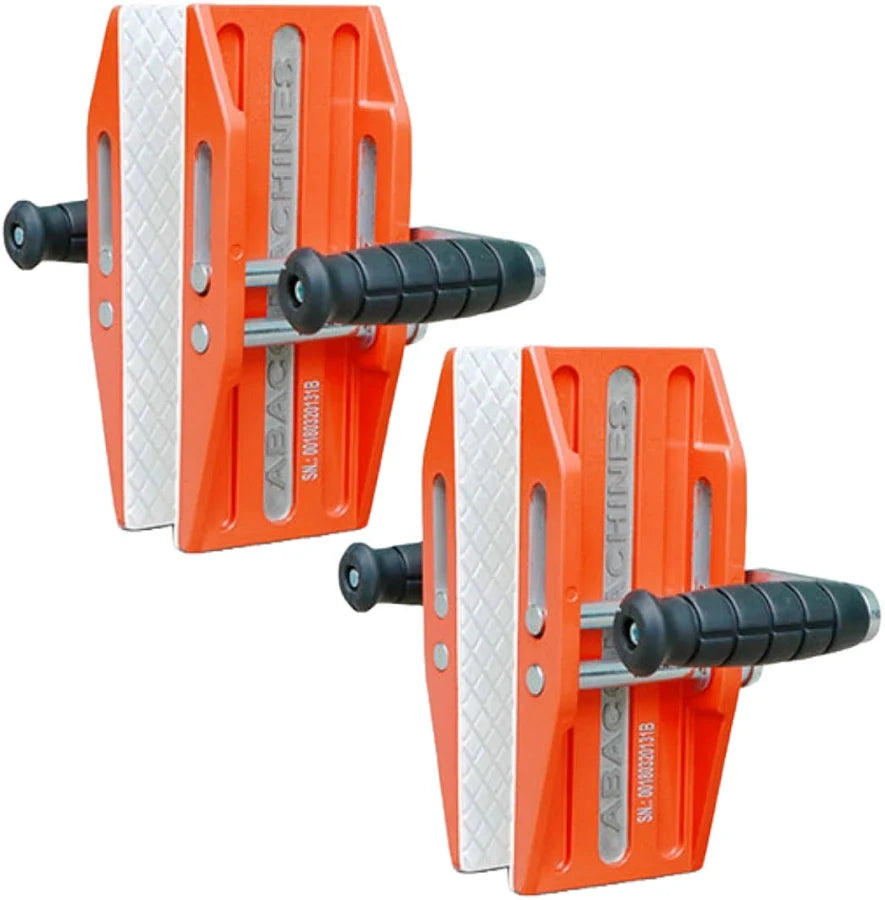Abaco Double Hanged Carry Clamps Set of 2 White Rubber